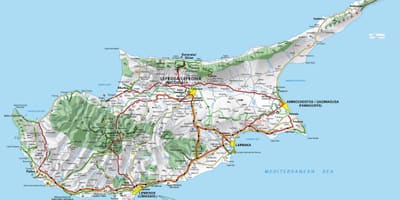 Kat jeyografik nan lil Chip fwontyè travèse pwen